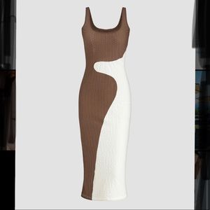 Cider Abstract Midi Dress